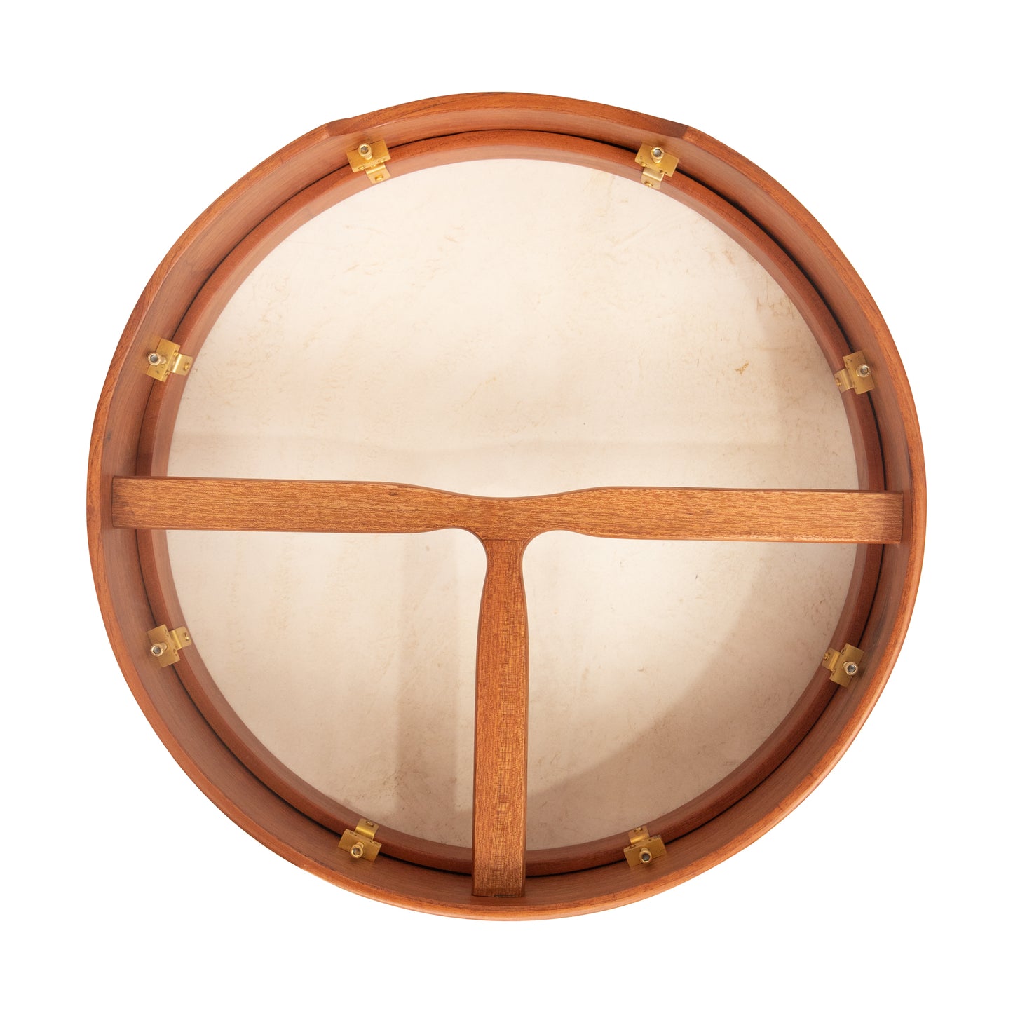 Muzikkon 18"X4" Heartland Tunable Irish Bodhran Drum with T-Bar & Taped Finish Deep Tune