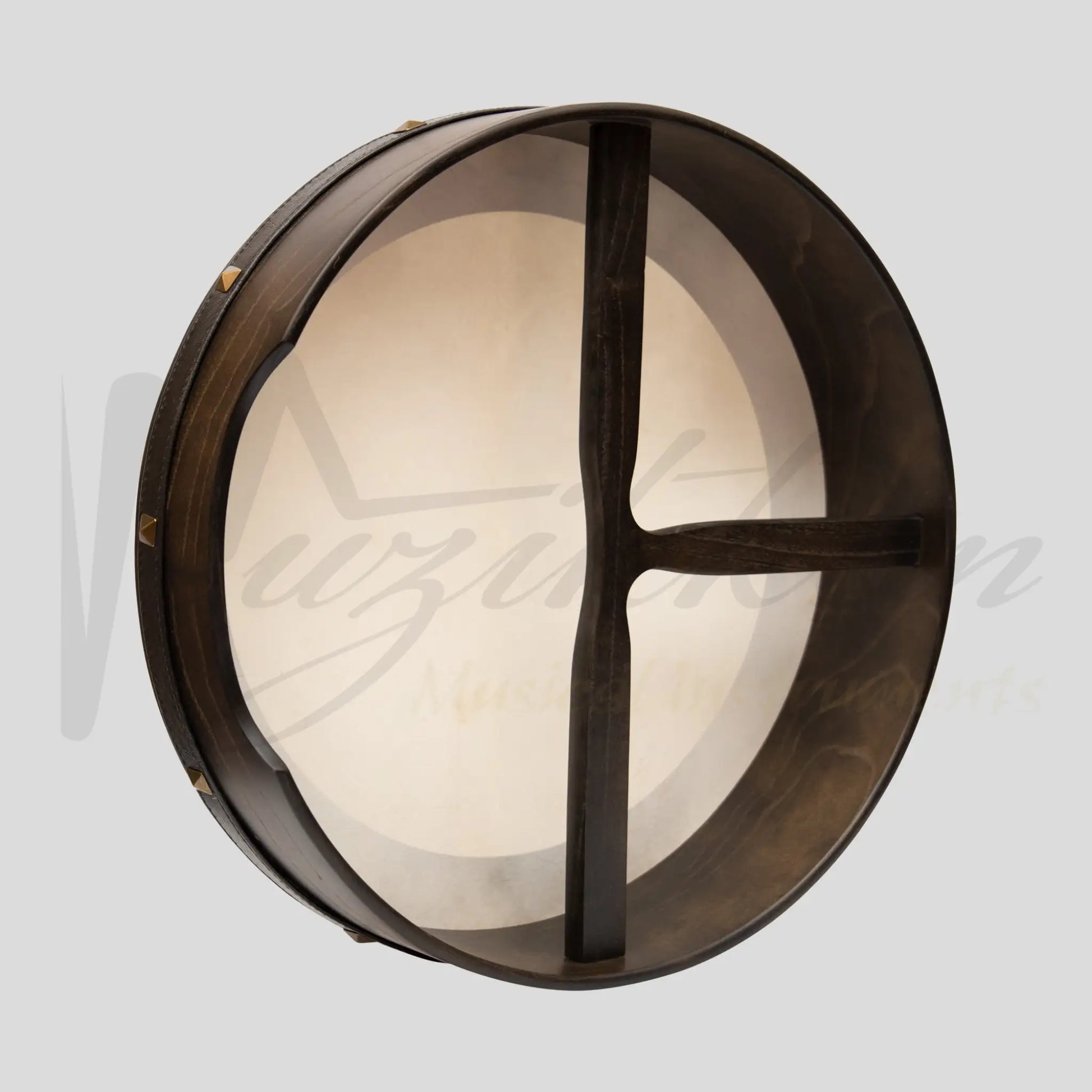 18’’X4’’ Heartland Bodhran Ebony Non Tunable T-Bar Deep Tuned