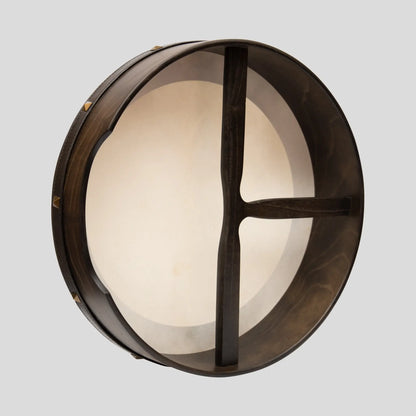18’’X4’’ Heartland Bodhran Ebony Non Tunable T-Bar Deep Tuned