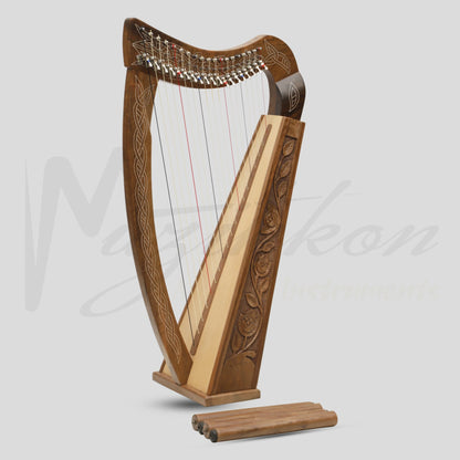19 String Boru Harp Walnut