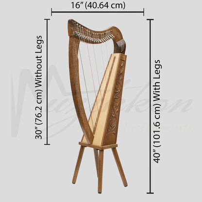 19 String Boru Harp
