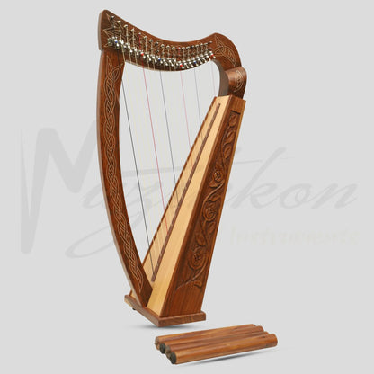 19 String Boru Harp Rosewood