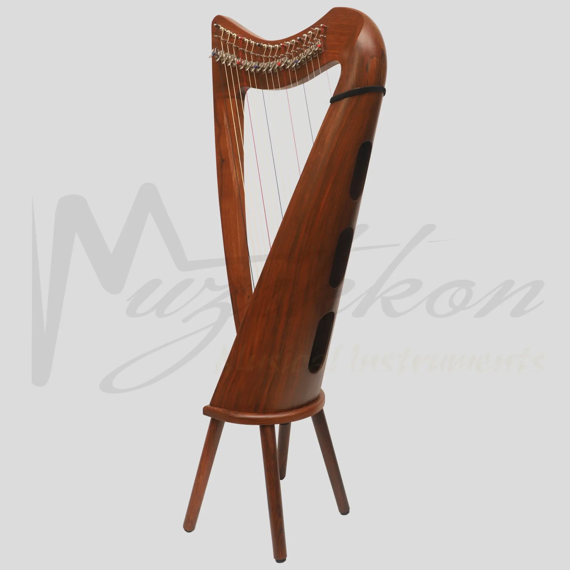 19 String Claddagh Harp Rosewood