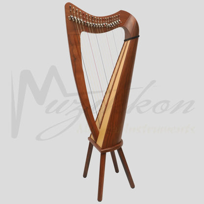 19 String Claddagh Harp Rosewood