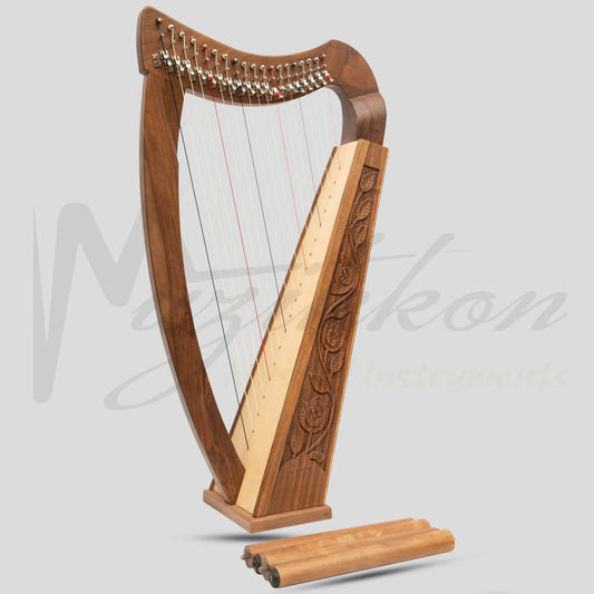 19 String Trinity Harp Walnut