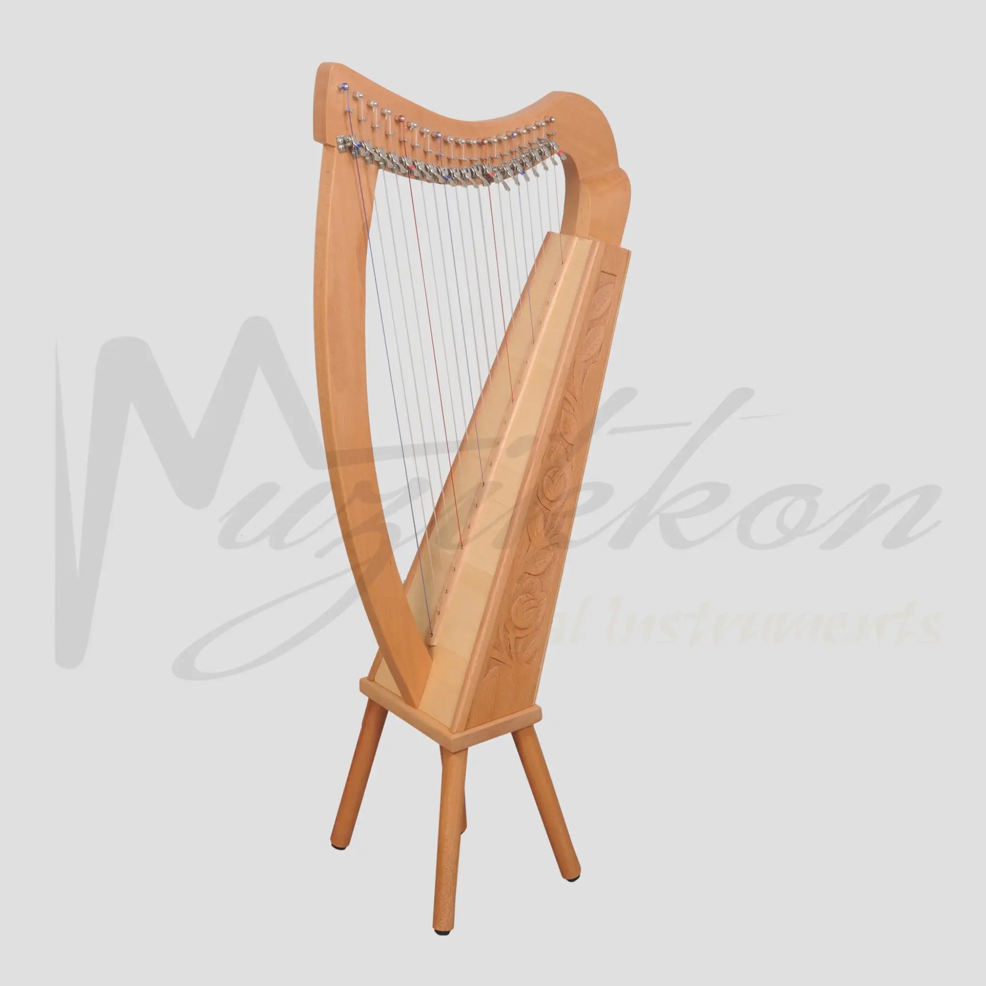 19 Strings Trinity Harp Beechwood