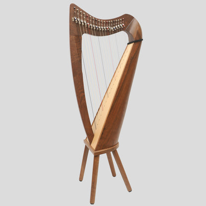 19 String Claddagh Harp Walnut