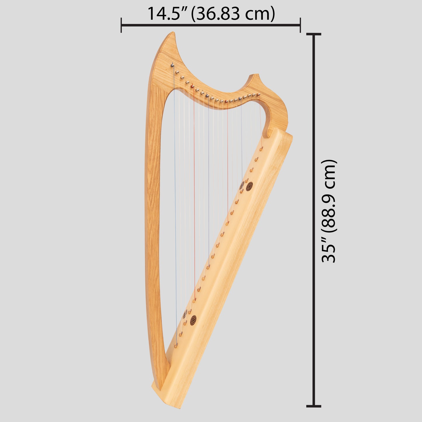 Muzikkon Arpa Gotica 19 Corde Ashwood