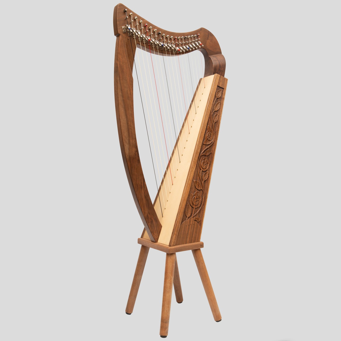 19 Strings Trinity Harp Walnut