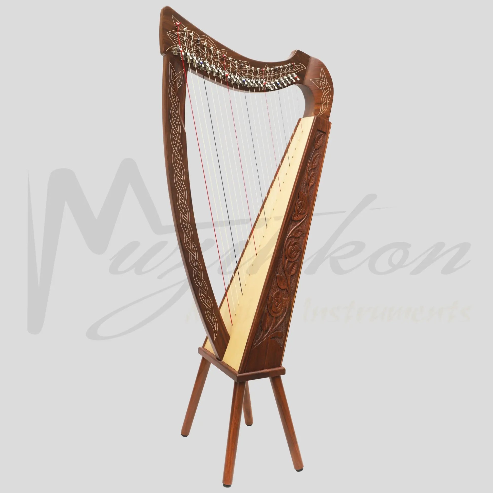 22 String Boru Harp Rosewood