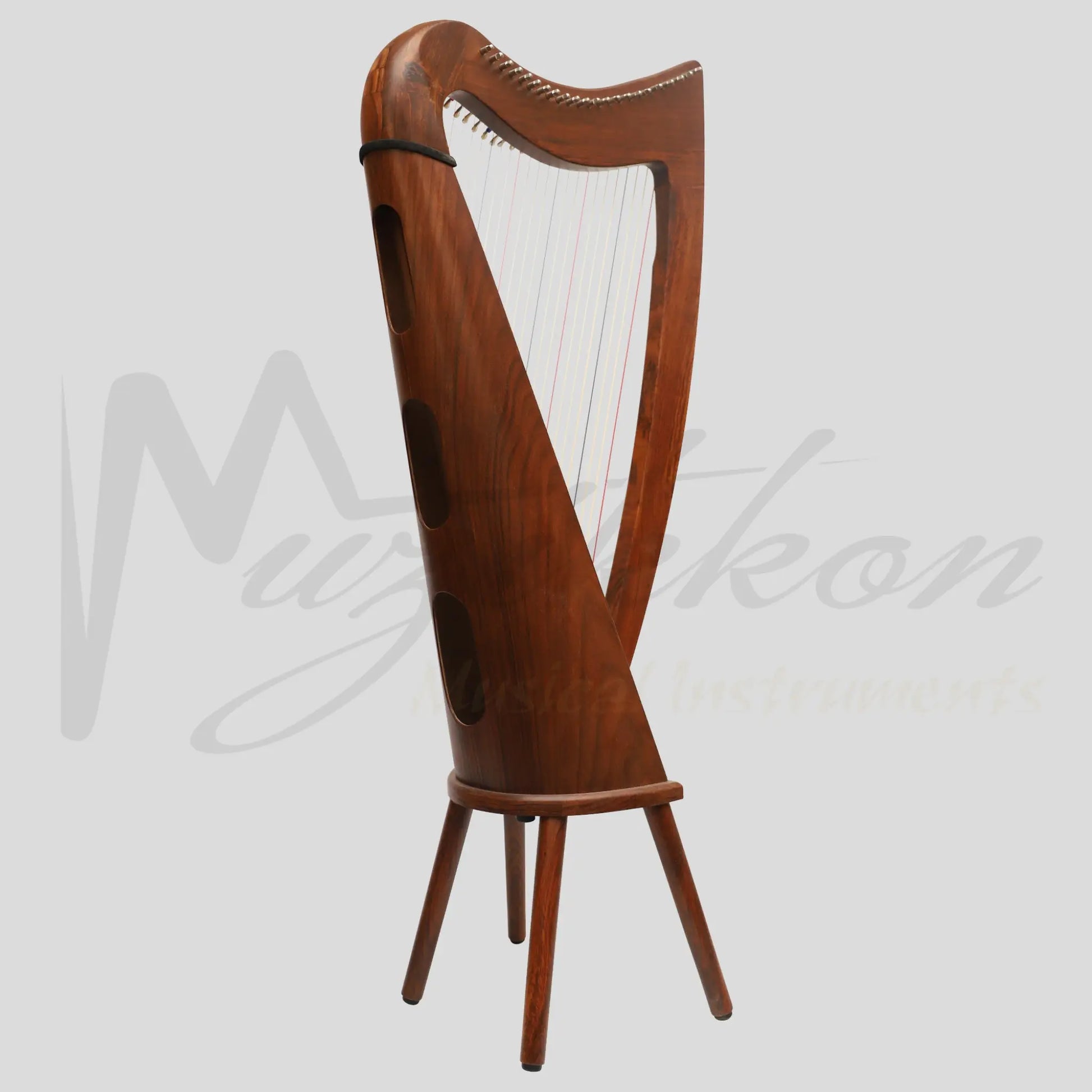 22 String Claddagh Harp Rosewood