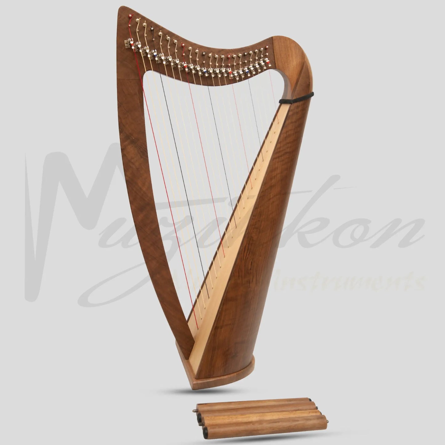 22 String Claddagh Harp Walnut