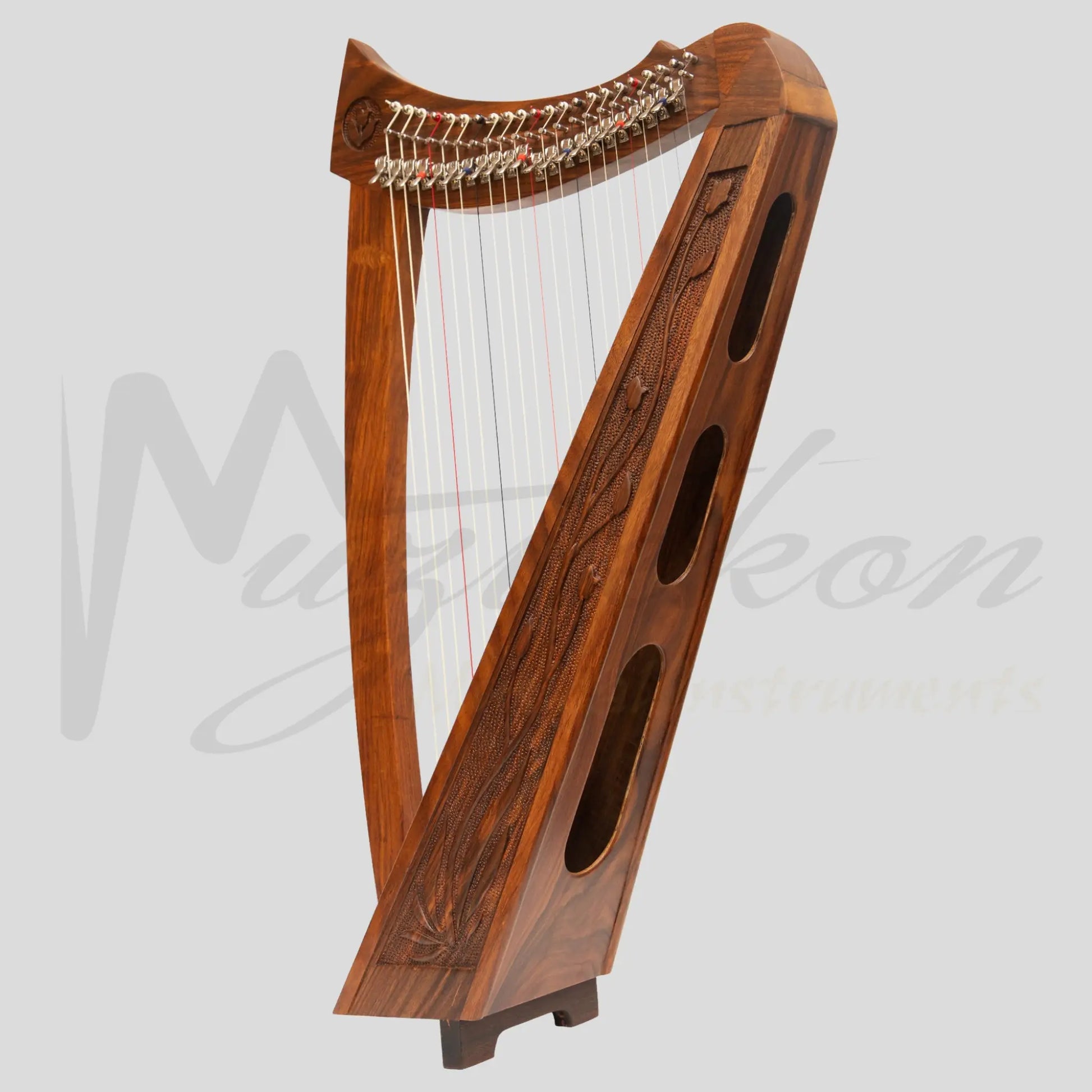 22 Strings Trinity Crested Harp Rosewood