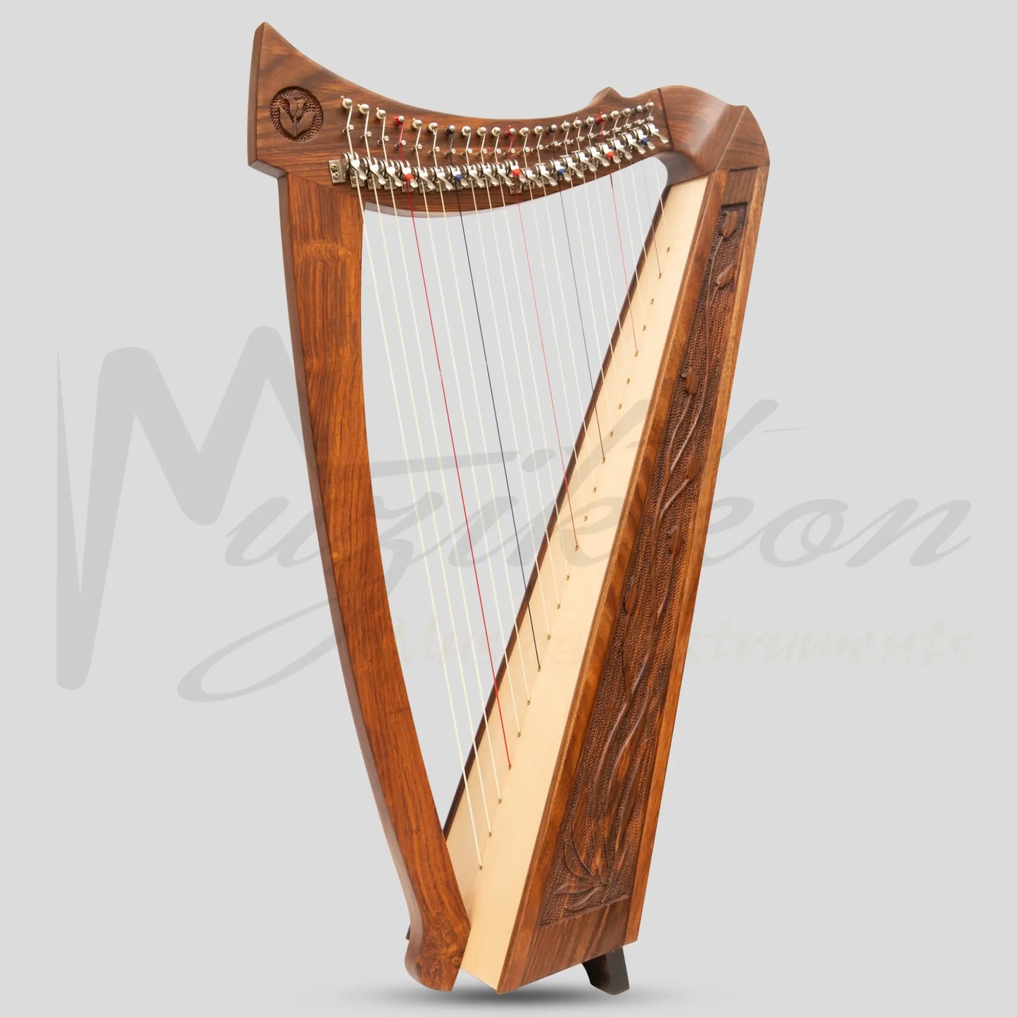 22 Strings Trinity Crested Harp Rosewood