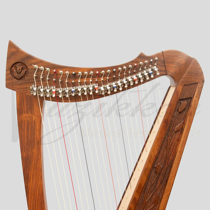 22 Strings Trinity Crested Harp Rosewood