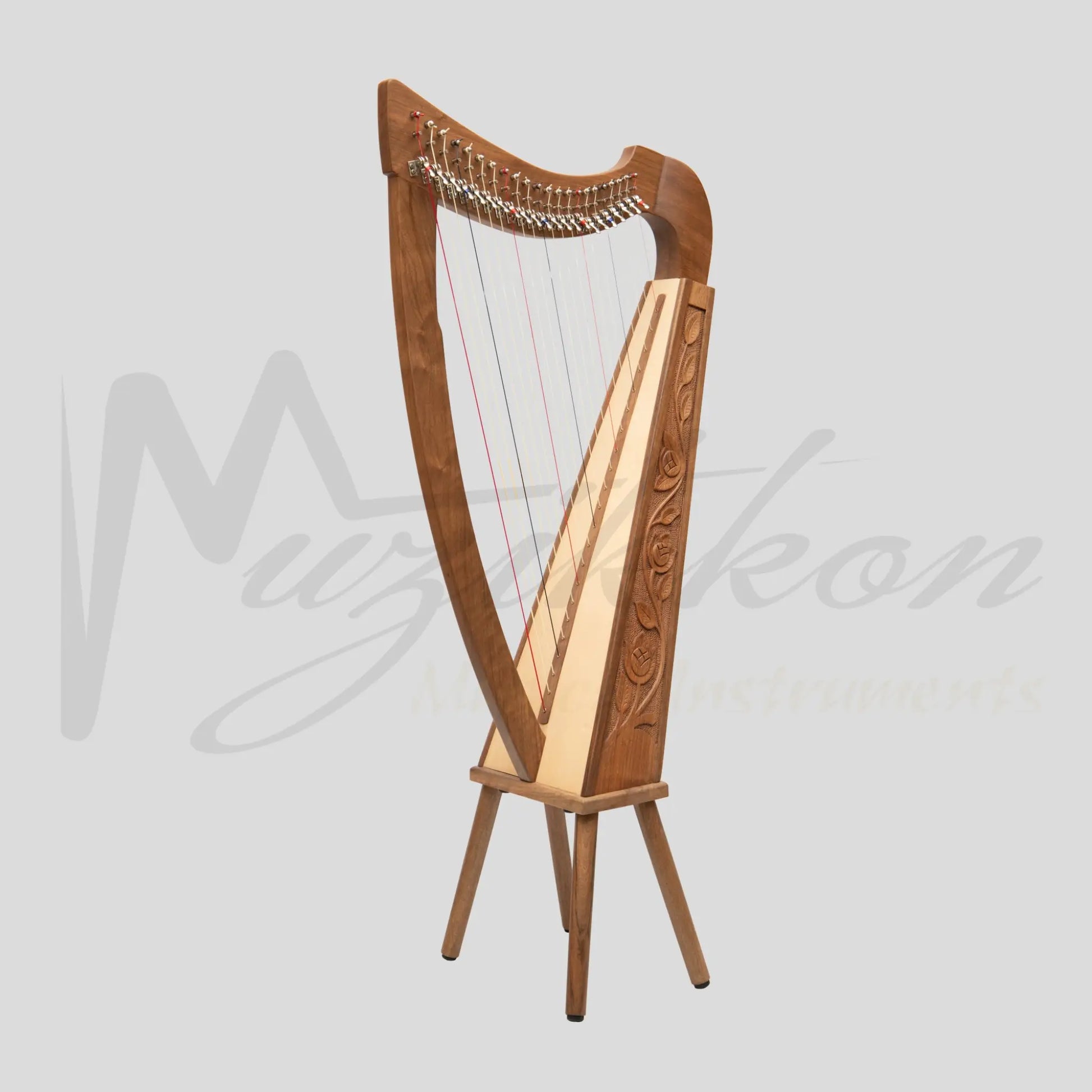 22 Strings Trinity Harp Walnut