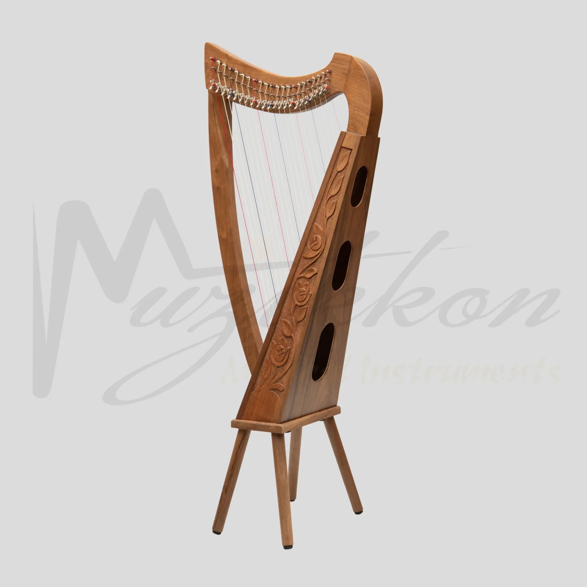 22 Strings Trinity Harp Walnut