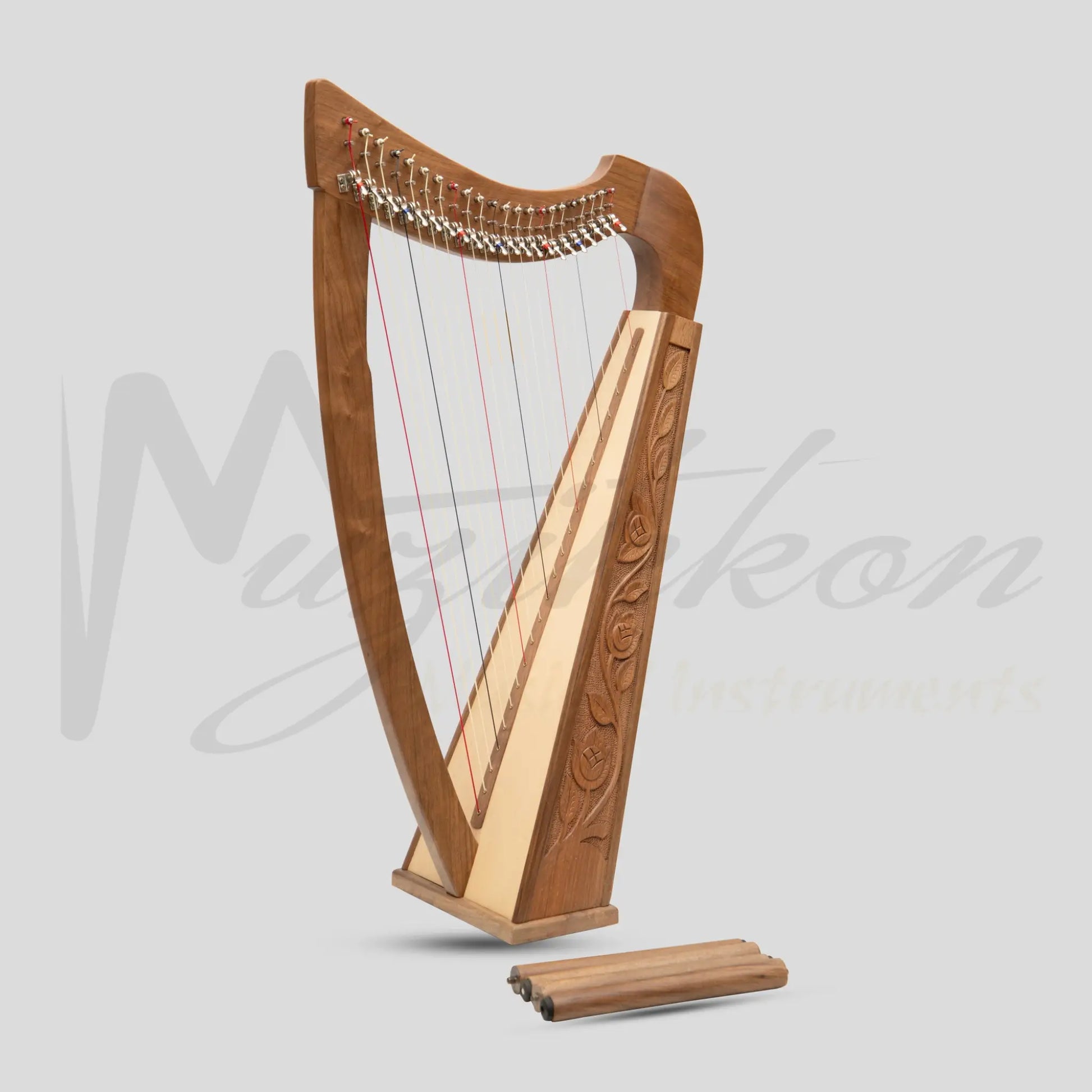 22 Strings Trinity Harp Walnut