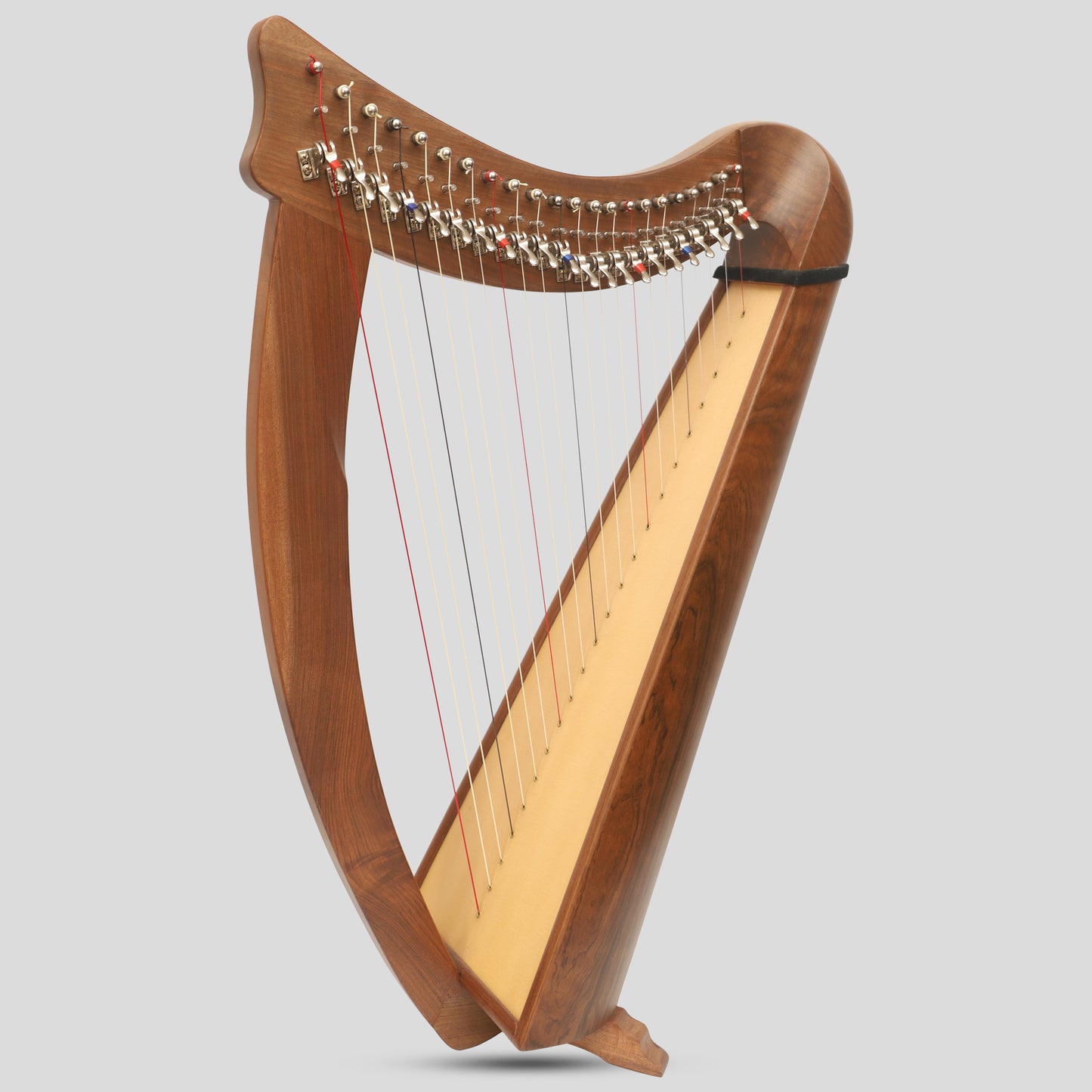 22 String Claddagh Busker Harp Walnut