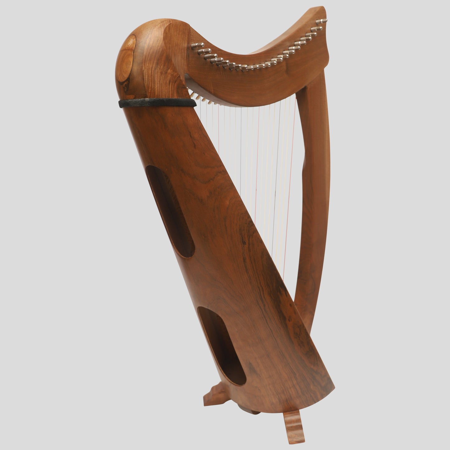 22 String Claddagh Busker Harp Walnut