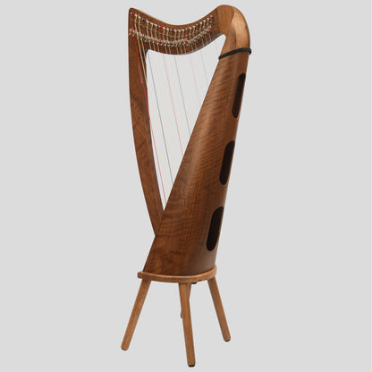 22 String Claddagh Harp Walnut