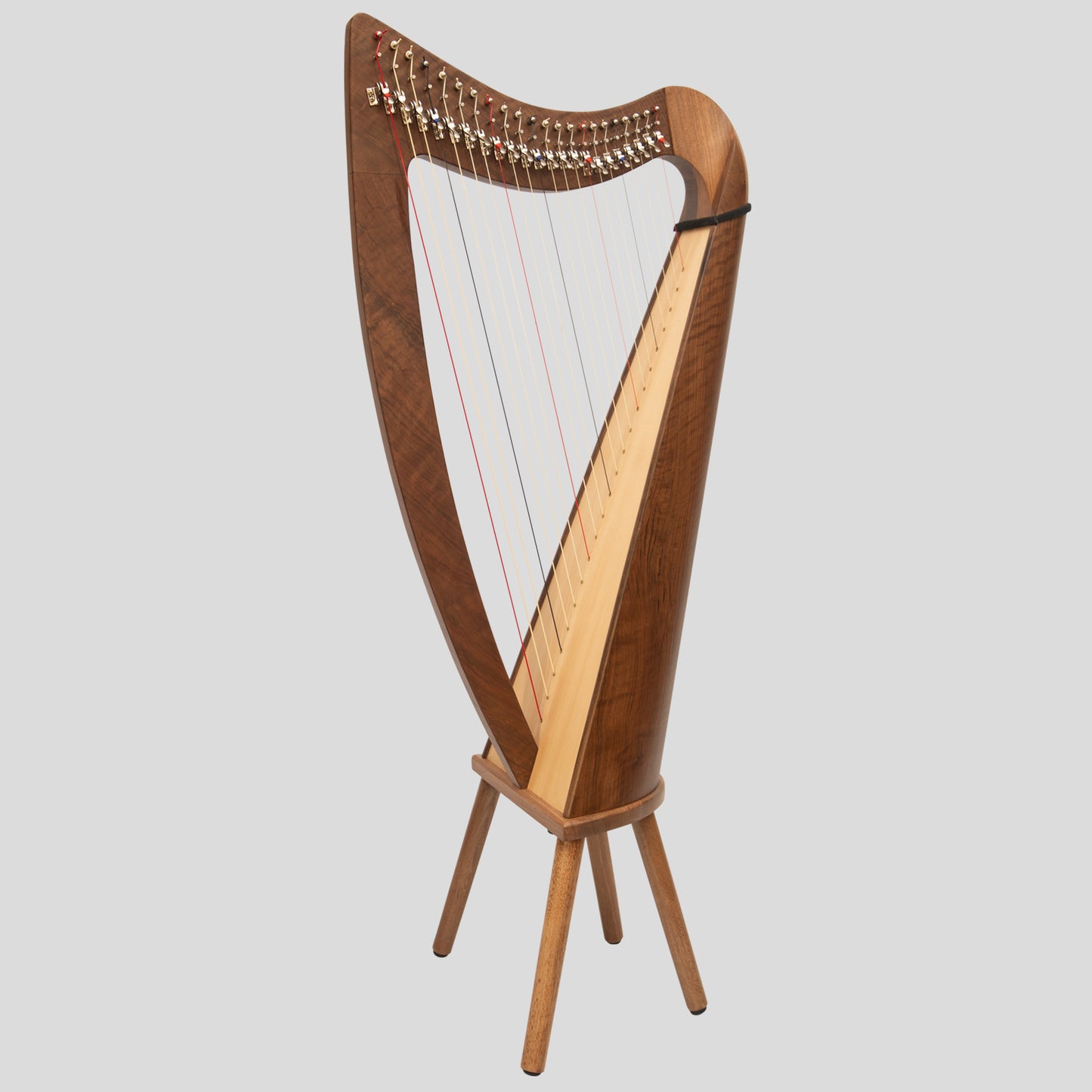 22 String Claddagh Harp Walnut