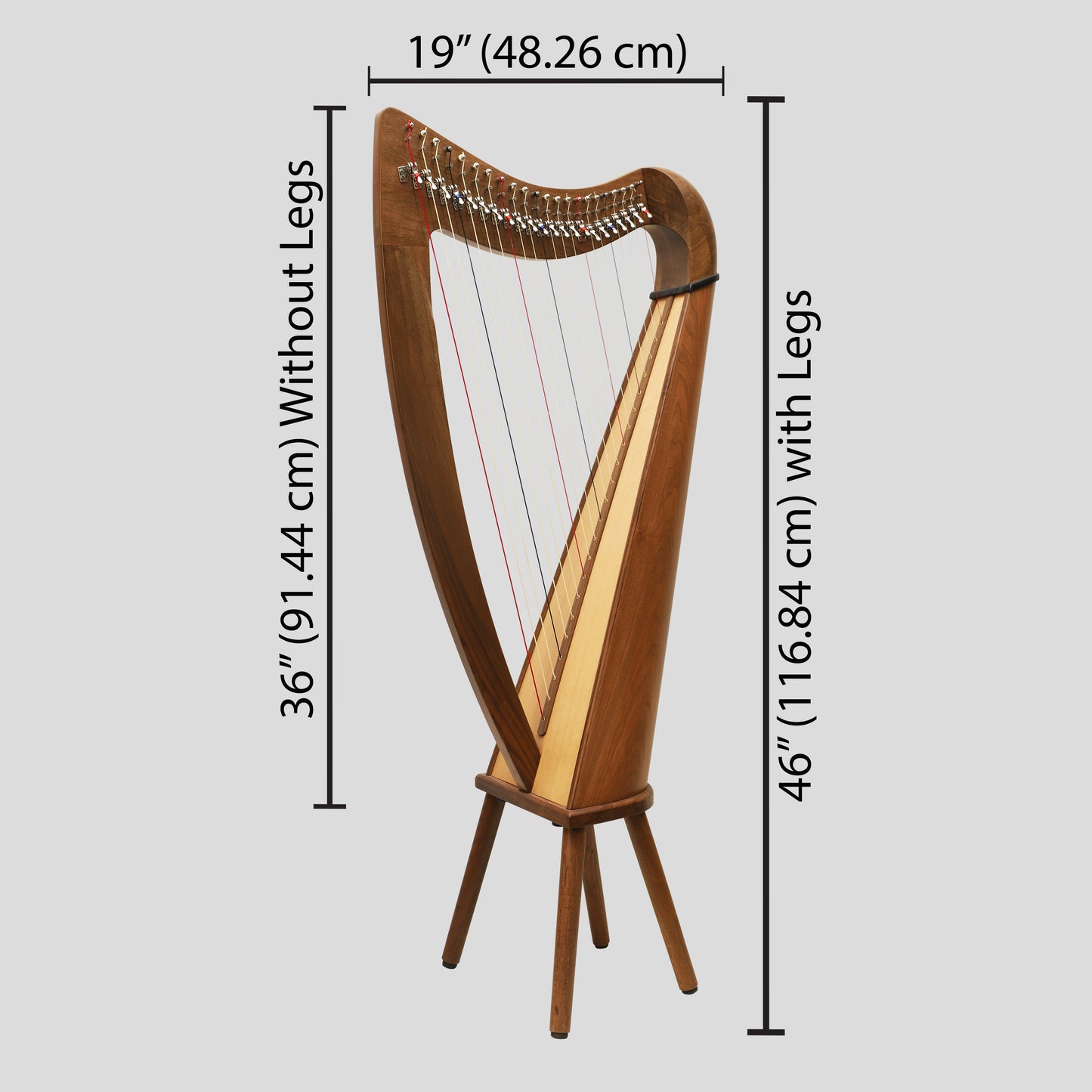 22 String Claddagh Harp