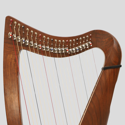 22 String Claddagh Harfe Rosenholz