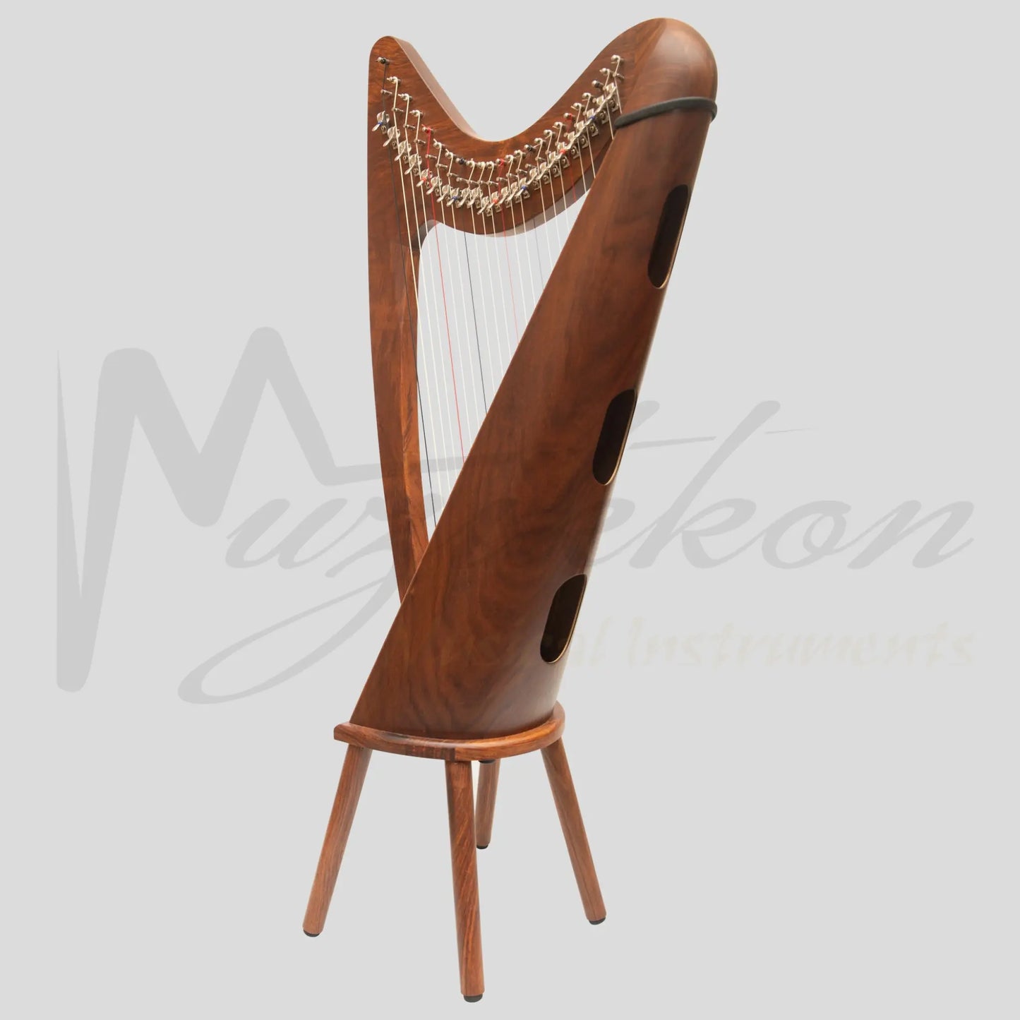 24 String Claddagh Harp Rosewood