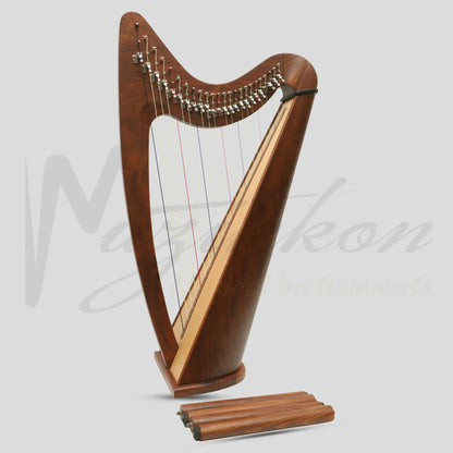 24 String Claddagh Harp Rosewood