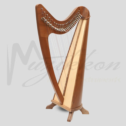 24 String Claddagh Harp Walnut