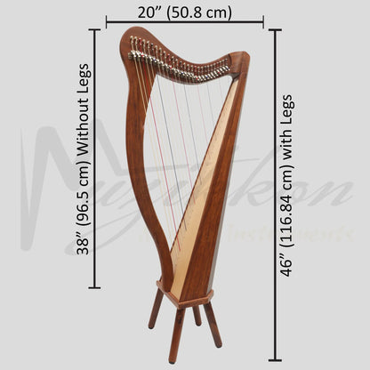 27 String Ard Ri Harp Rosewood