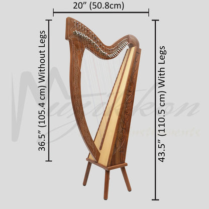 27 String Boru Harp Harp