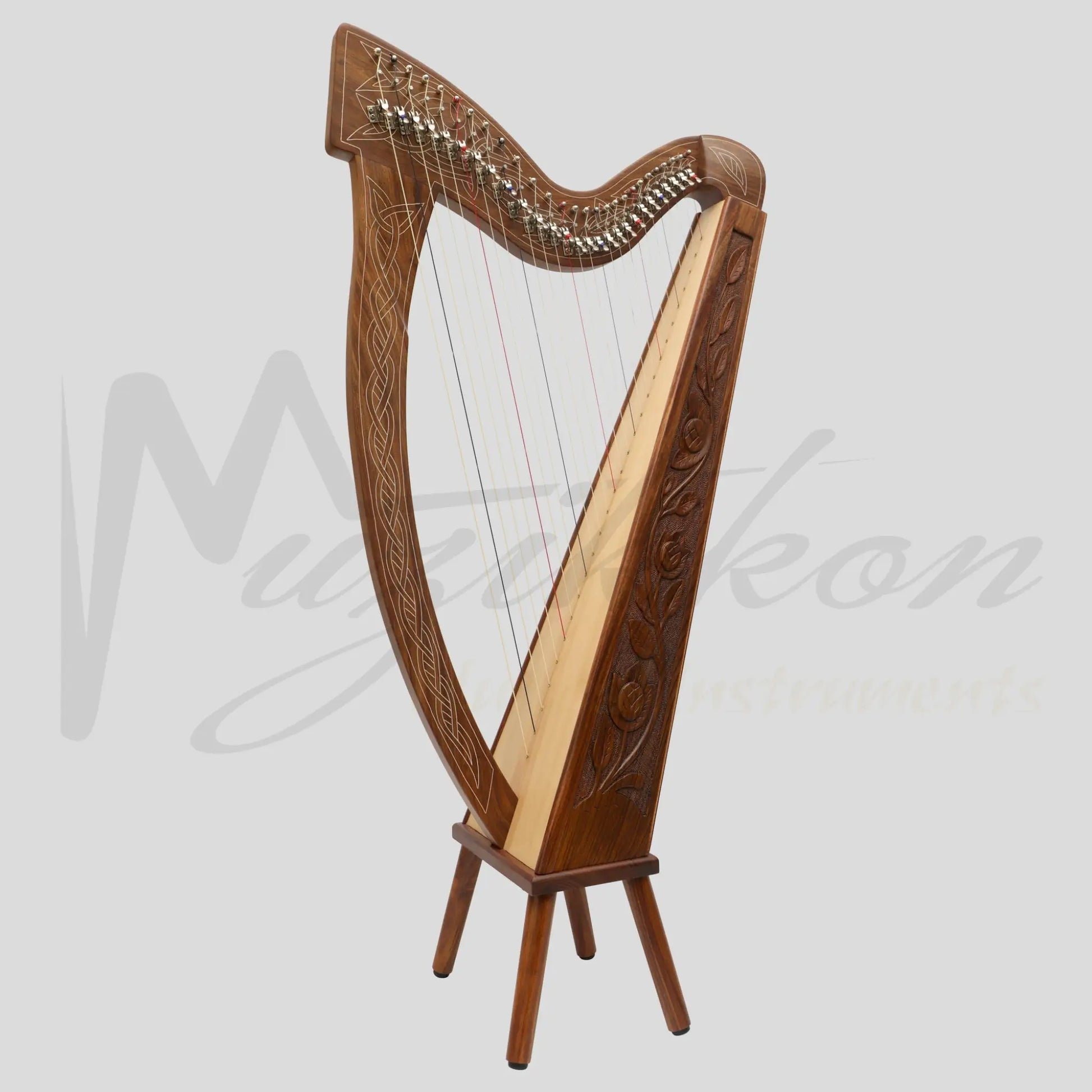 27 String Boru Harp Rosewood