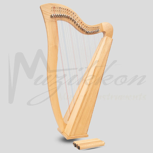 27 String Mchugh Harp Square Back Ashwood