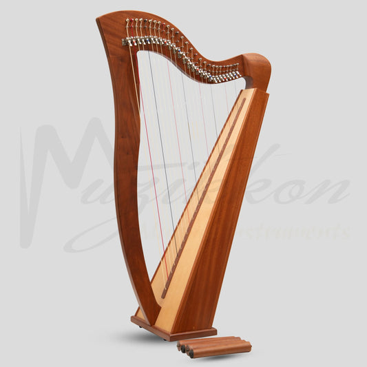 27 String Mchugh Harp Square Back Mahogany