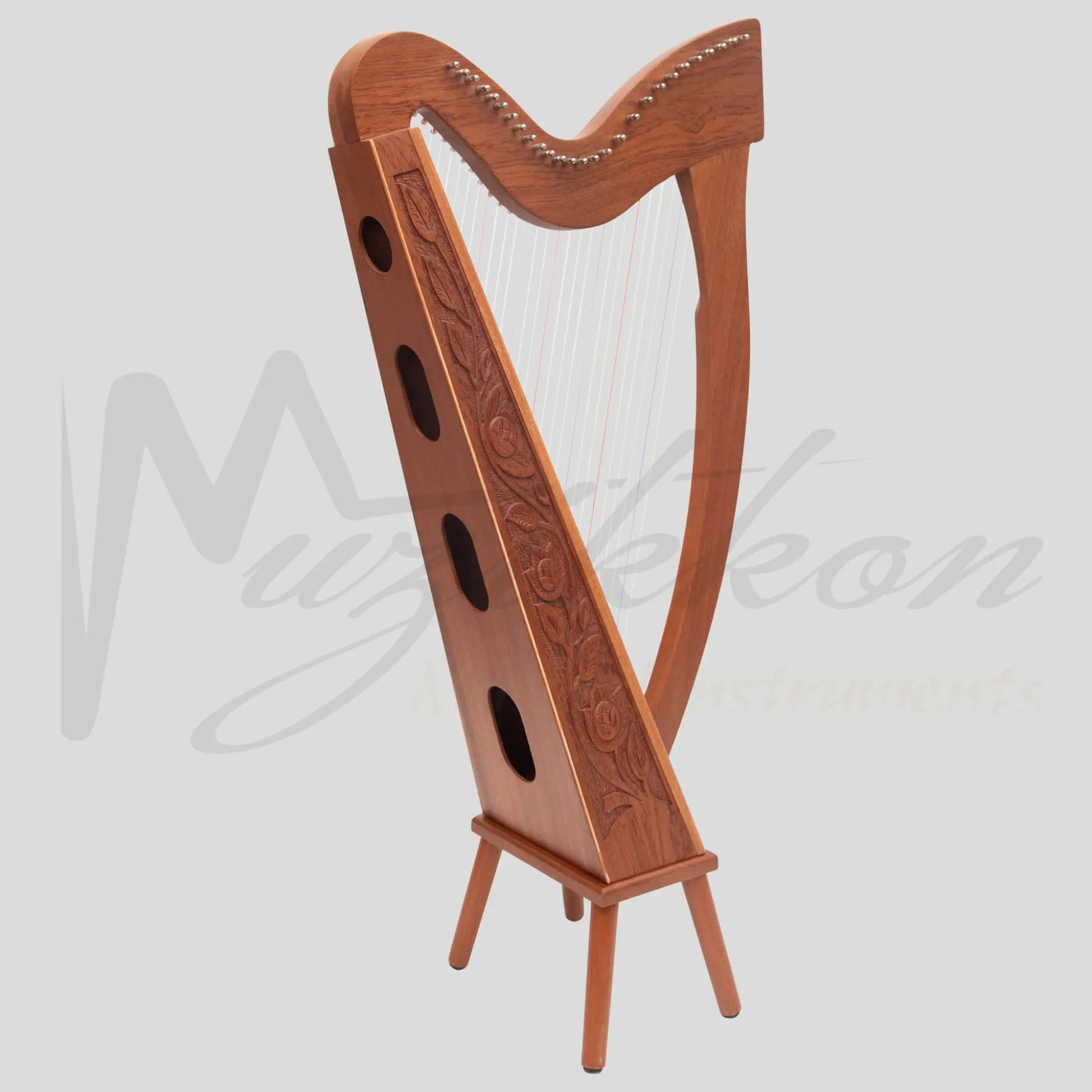 27 String Trinity Harp Mahogany