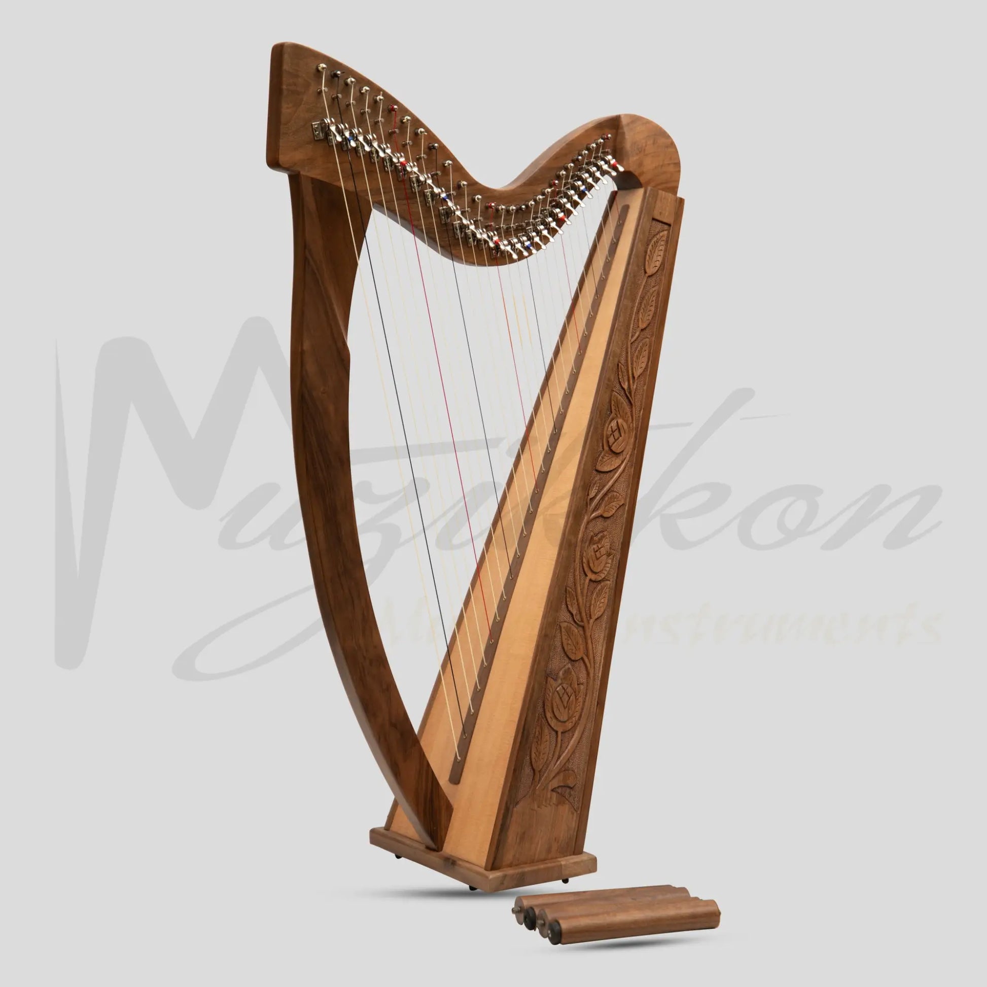 27 String Trinity Harp Walnut