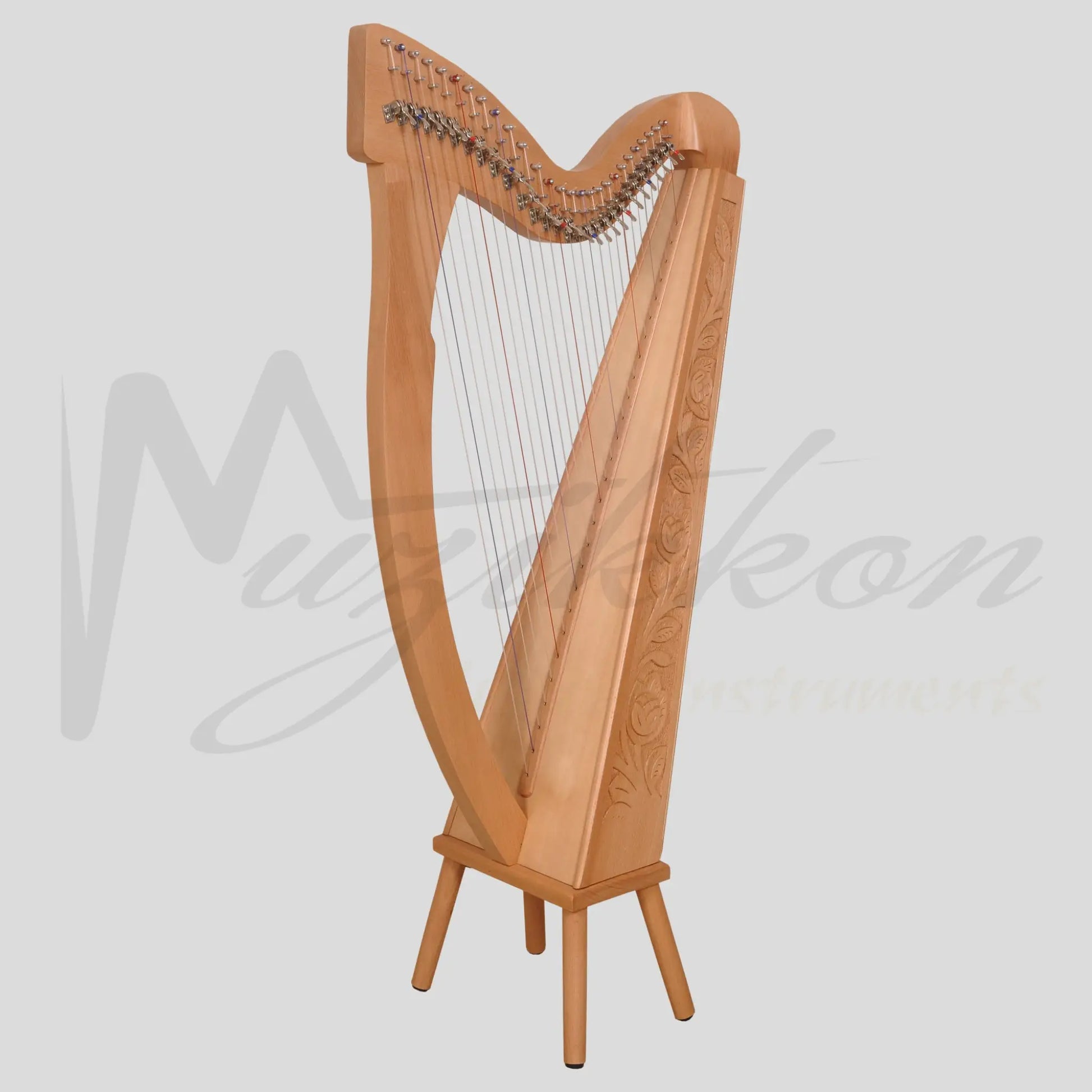 27 Strings Trinity Harp Beechwood