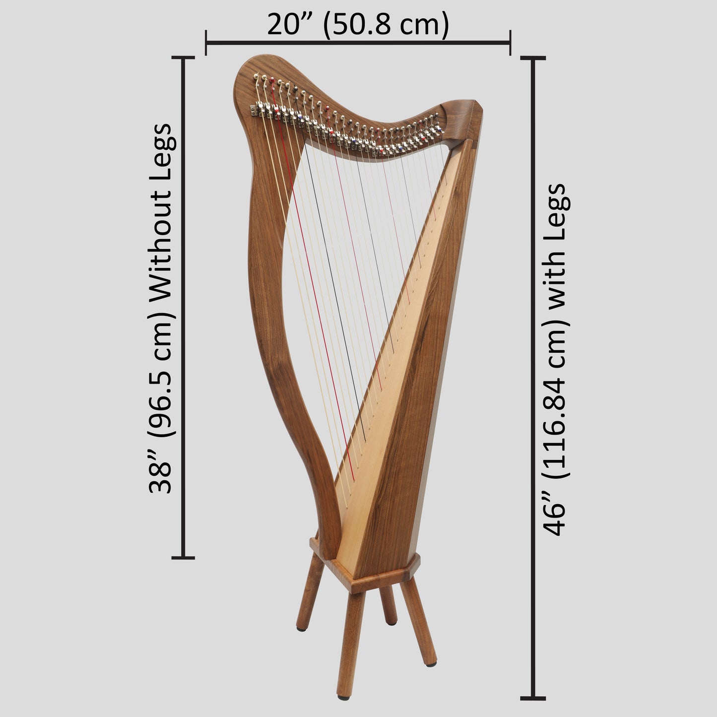 27 String Ard Ri Harp Walnut