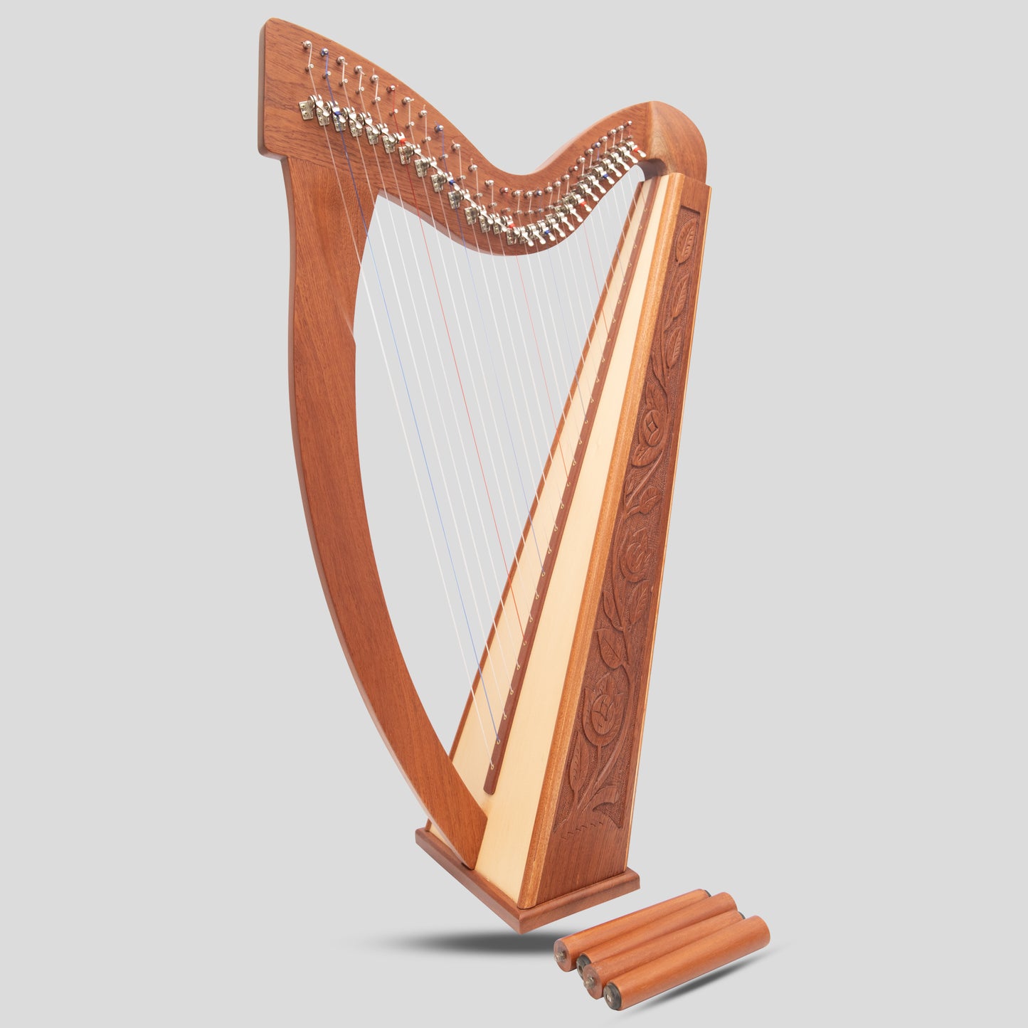 27 String Trinity Harp Mahogany