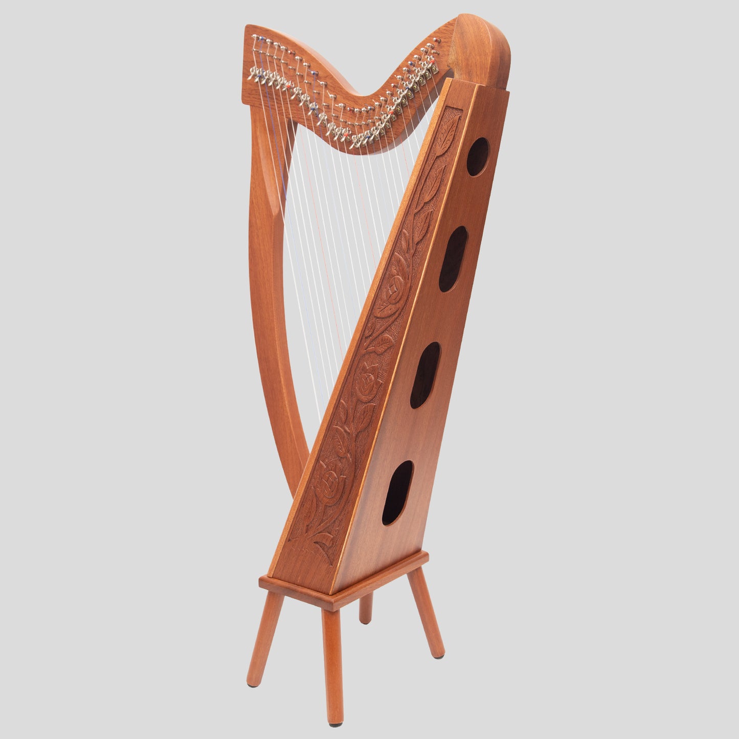 27 String Trinity Harp Mahogany