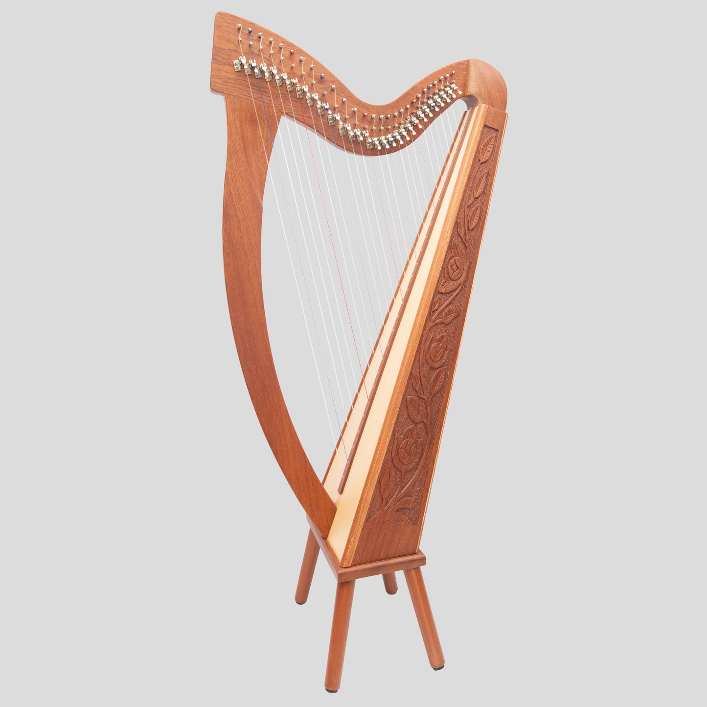 27 String Trinity Harp Mahogany