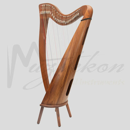 28 String Claddagh Harp Rosewood