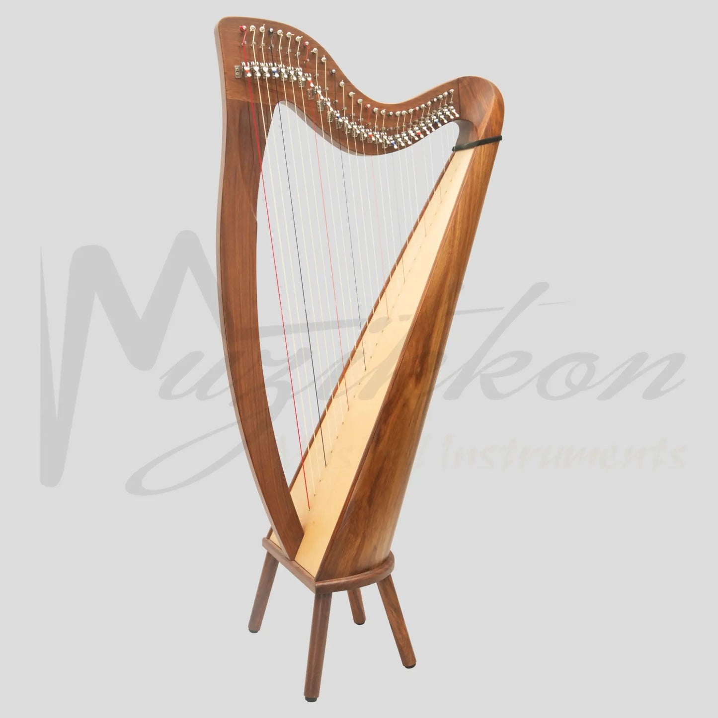 28 String Claddagh Harp Rosewood