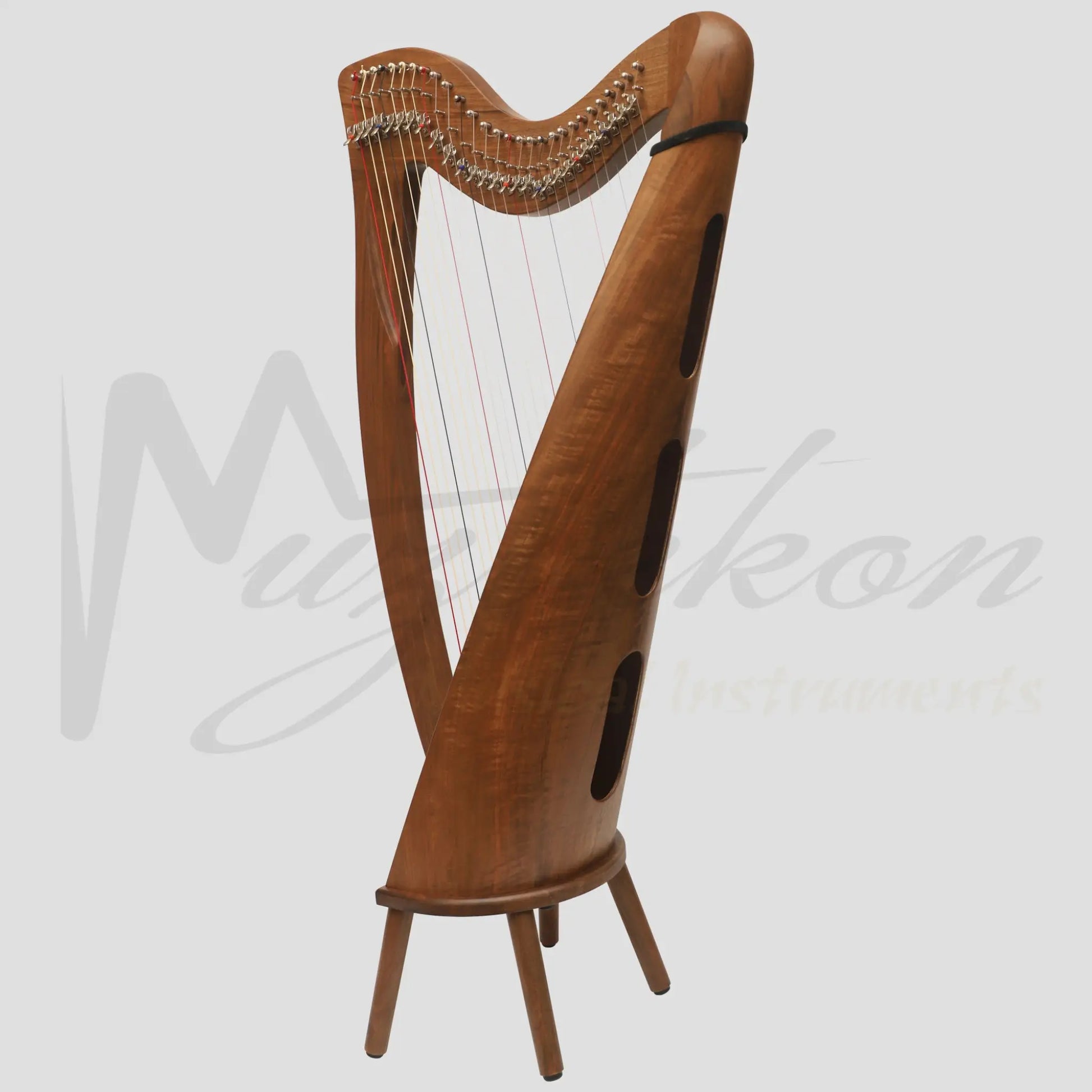 28 String Claddagh Harp Walnut