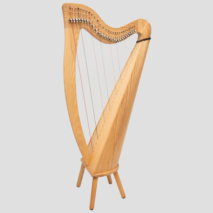 Muzikkon 28 Corde Claddagh Arpa Ashwood