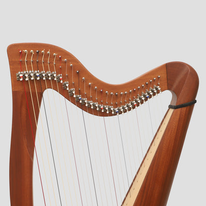 Muzikkon 28 String Claddagh Harp Mahogany