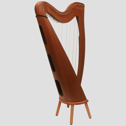 Muzikkon 28 String Claddagh Harp Mahogany