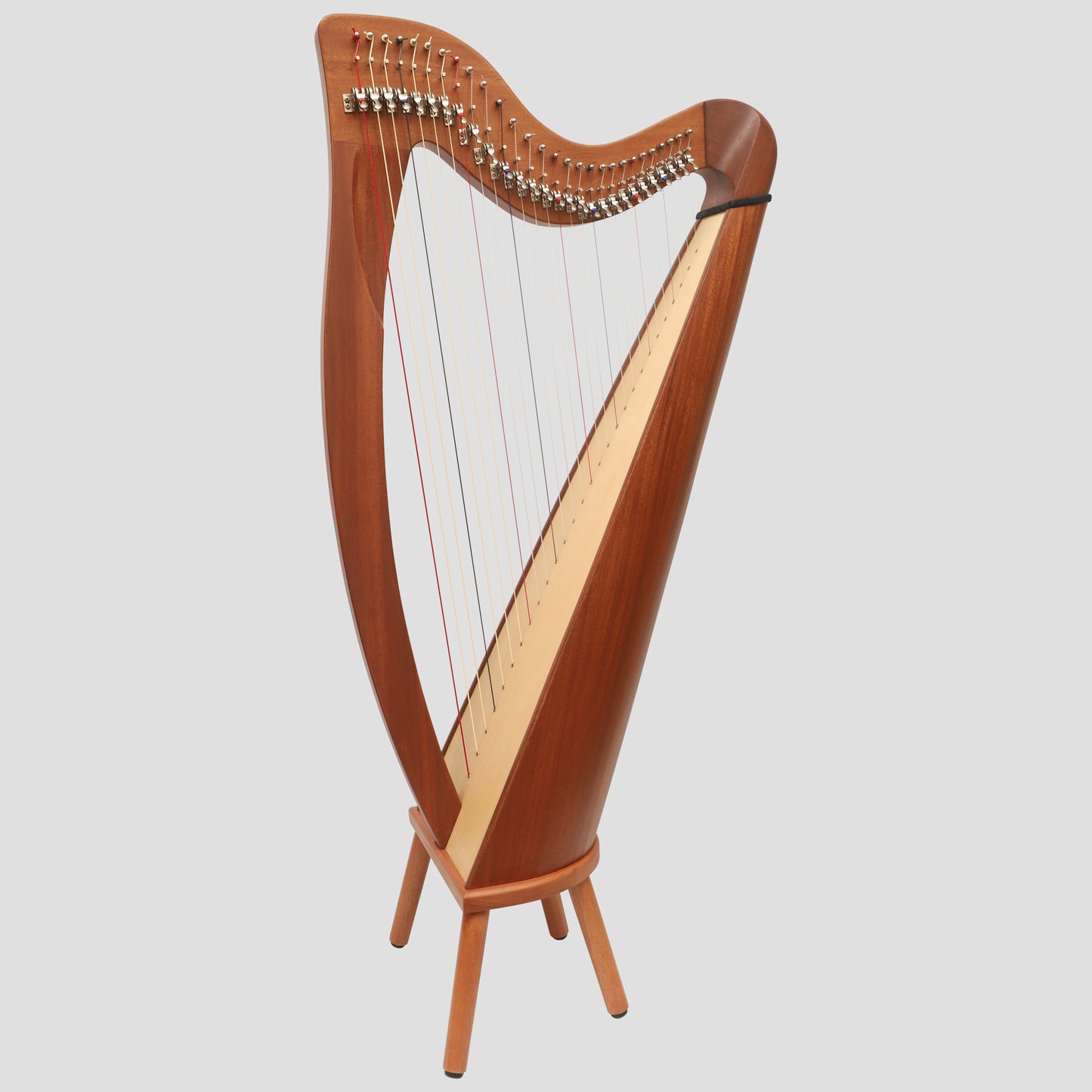 Muzikkon 28 String Claddagh Harp Mahogany